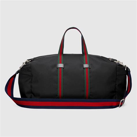 gucci technical canvas duffle